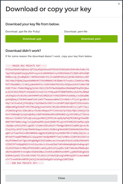 ssh pem format